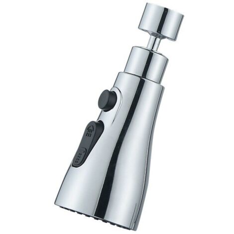 Douchette de mitigeur de cuisine, aérateur de robinet de cuisine, buse principale avec 3 jets différents (1/4)