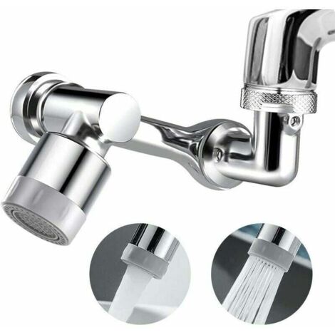 Rallonge de robinet de haute qualité, bras robotisé rotatif à 1080° pour un nettoyage d'évier en douceur, mitigeur d'évier anti-éclaboussures et économe en eau (1/5)