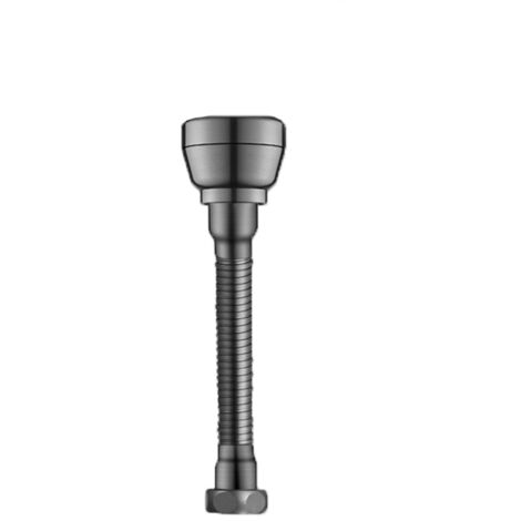 Aérateur de robinet allongé tout cuivre gris anthracite avec 3 modes (1/5)