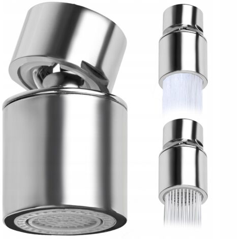 Aérateur de robinet à économie d'eau - 2 jets Argent Argent Argent (1/5)