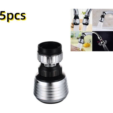 Lot de 5 - Aérateur de robinet rotatif à 360° - Filtre à pression pour robinet - Accessoires de cuisine (1/5)