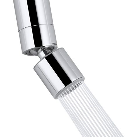 Aérateur de robinet certifié NSF/ANSI/CAN 61, aérateur de robinet de cuisine pivotant à 360° certifié CUPC, jet à 2 jets (1/5)