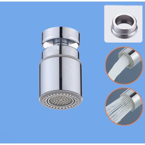 Aérateur de robinet 5x4x4cm Argent 1 pièce, filtre rotatif à 360°, tête de pulvérisation anti-éclaboussures