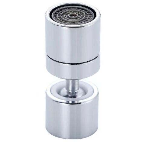 Aérateur de robinet pivotant à 360°, M20, filtre et douchette de cuisine réglable - Argent (1/5)
