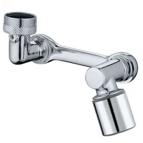 Aérateur de robinet de cuisine rotatif à 1080°, mitigeur flexible à économie d'eau en alliage de zinc (1/5)