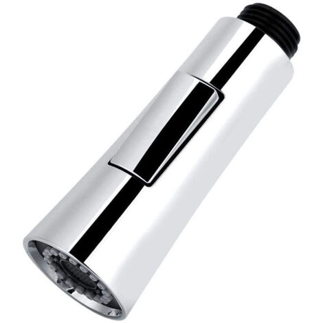 Aérateur de robinet et douchette extractible pour robinet de cuisine multifonctionnel, douchette, robinet de salle de bain, 10,3 x 3,7 cm, 1 pièce, argent (1/5)