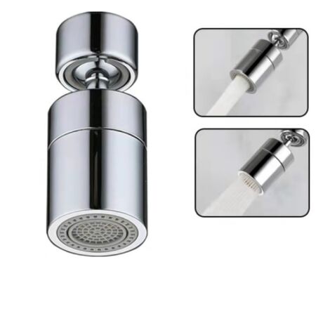Aérateur de robinet, bouchon de robinet de cuisine, robinet en mousse rotatif à 360° (1/4)