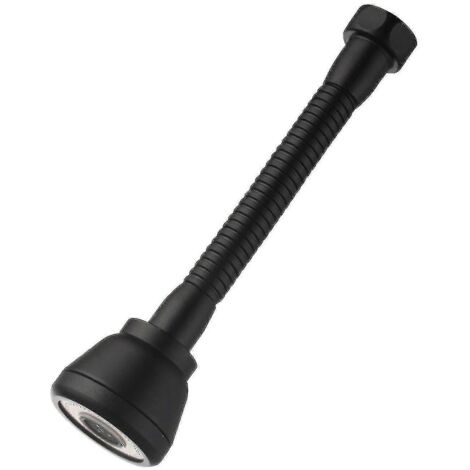 Rallonge de robinet de cuisine anti-éclaboussures rotative à 360° avec 3 modes de jet, douchette de robinet en cuivre noir économe en eau [DB]CJY (1/5)