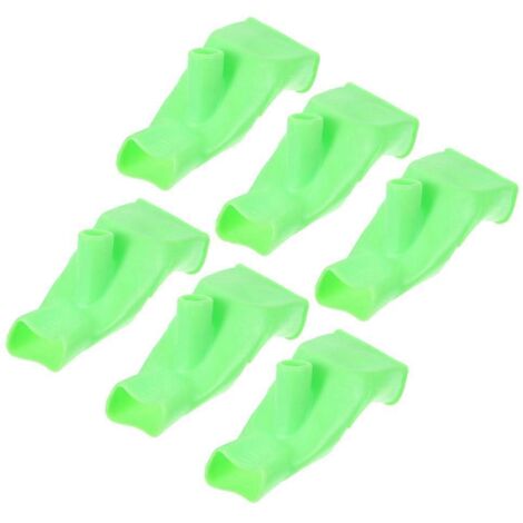 Rallonge de robinet en silicone pour cuisine et salle de bain, haute élasticité, conception anti-fuite, vert clair, lot de 6 (1/5)