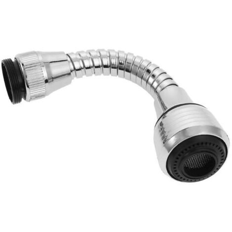 Accessoire de douchette pour robinet d'évier, buse de mélange rotative anti-éclaboussures avec tuyau - Rallonge pour robinet de cuisine (1/5)
