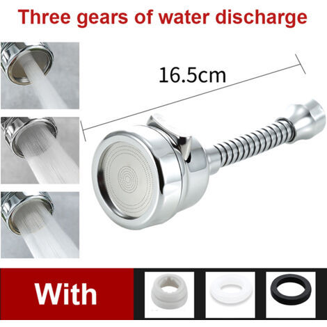 Adaptateur universel 3 modes pour robinet de cuisine avec aérateur et pommeau de douche P (1/5)