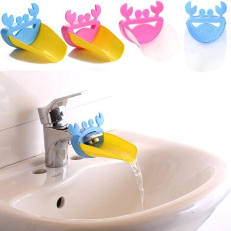 4 nouveaux prolongateurs de robinet de salle de bain en forme de crabe mignon (1/5)