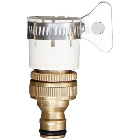 Raccord de mitigeur, raccord de tuyau en laiton 1/2 pouce et 3/4 pouce, adaptateur universel femelle 2 en 1 pour robinet (1/4)