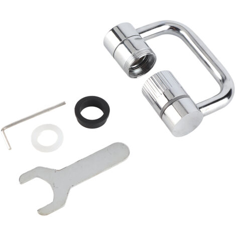 Rallonge de robinet à bras mécanique rotatif, aérateur de robinet en cuivre anti-éclaboussures pour évier de cuisine et de salle de bain (1/5)