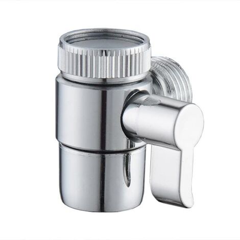 Vanne de dérivation INF 3/4 pour mitigeur de lavabo, adaptateur argenté en métal durable, connexion rapide, installation universelle (1/5)