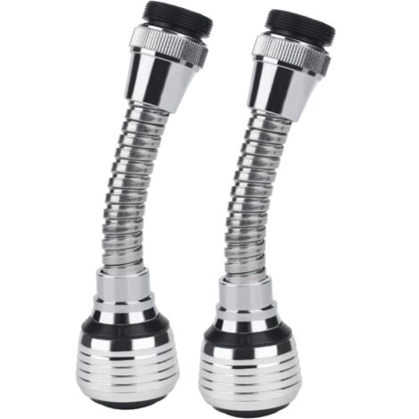 Rallonge de robinet de cuisine, adaptateur d'extension flexible à 360°, rallonge de robinet de cuisine avec buse pivotante compatible avec les kits (1/5)