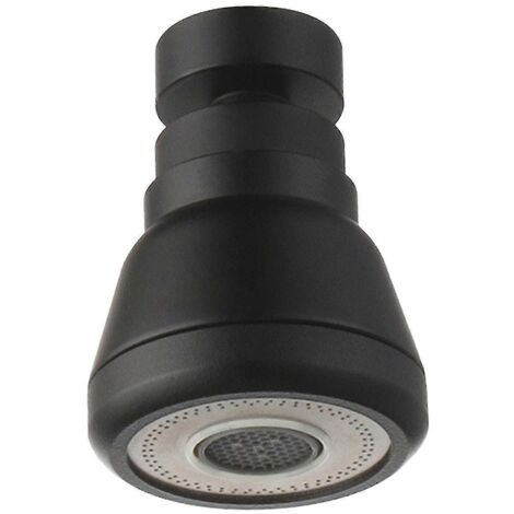 Douchette de robinet de cuisine rotative à 360° avec 3 modes d'utilisation, anti-éclaboussures et 3 jets économes en eau, finition cuivre noir. (1/5)