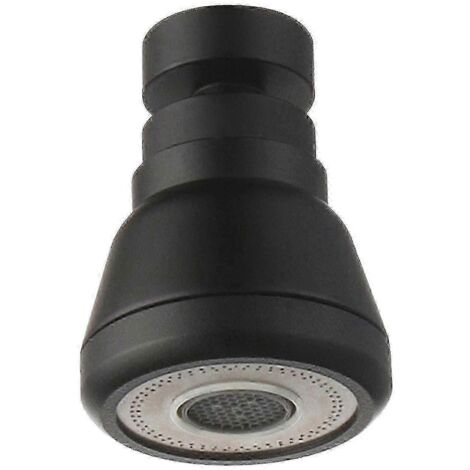 Douchette de robinet de cuisine rotative à 360° avec 3 modes d'utilisation, anti-éclaboussures et 3 jets économes en eau, finition cuivre noir. (1/5)