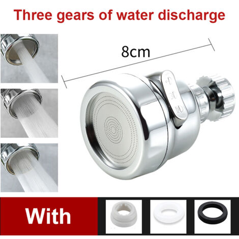 Adaptateur universel 3 modes pour robinet de cuisine avec aérateur et pommeau de douche P (1/5)