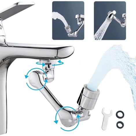 Aérateur prolongateur de robinet rotatif à 1080° (1/5)