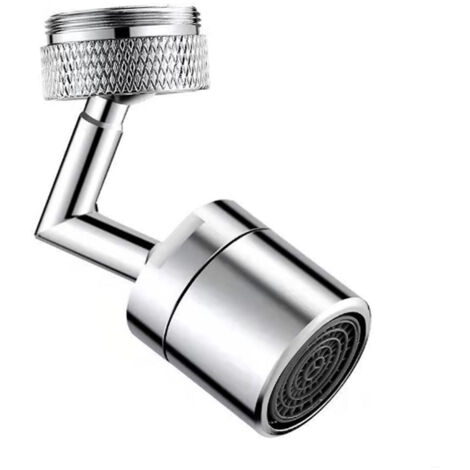Rallonge de robinet pivotante avec support métallique universel et rotatif, durable, pour la cuisine et la maison, accessoires pour robinet monoposition. (1/5)