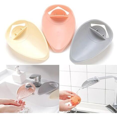 Rallonge de robinet en plastique, lot de 3, avec poignée pour évier (1/5)