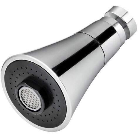 Accessoires de décoration intérieure : Douchette de robinet, prolongateur de filtre rotatif à économie d'eau avec buse de surpression à trois positions et protection anti-éclaboussures (1/2)