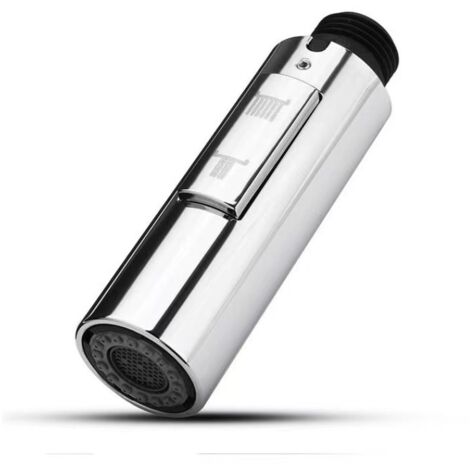 Tête de robinet de cuisine de rechange, douchette extractible pour un nettoyage efficace, installation facile, durable et résistante aux rayures, finition nickel brossé (1/5)