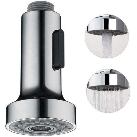 Douchette extractible pour robinet de cuisine à 2 jets, chromée, G1/2 (1/3)
