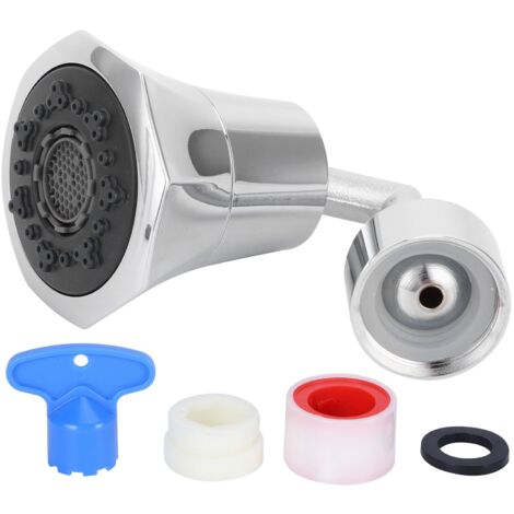 Aérateur de robinet rotatif à filetage G1/2, douchette pour robinet de cuisine, buse d'économie d'eau (1/5)