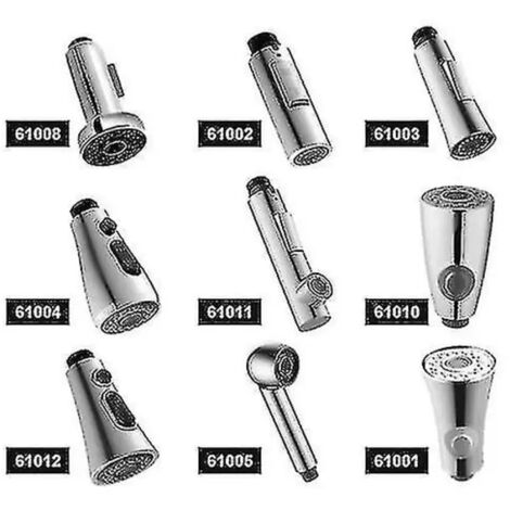 Robinet de cuisine avec douchette extractible, pièce de rechange 61003 (1/4)