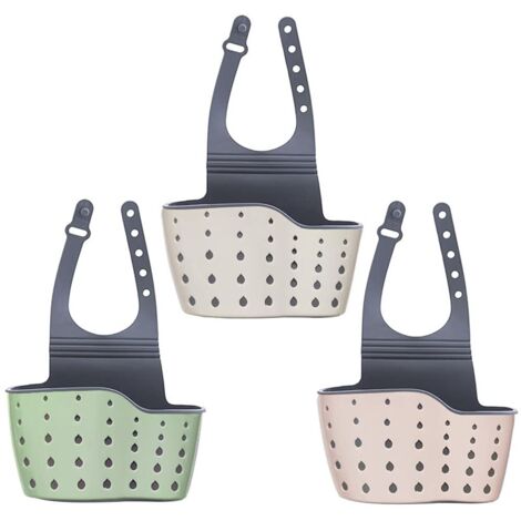 Porte-éponge suspendu pour lavabo - Porte-savon - Panier de rangement pour accessoires de lessive (1/5)