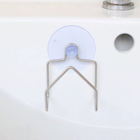 Égouttoir multifonctionnel en acier inoxydable avec crochets, support pour éponge d'évier, rangement sans perçage, égouttoir de cuisine, sous-couche (1/3)