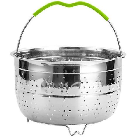 Panier égouttoir en acier inoxydable pour cuisiniers amateurs 21,5 x 21,5 cm Filtration argent 1 pièce (1/5)