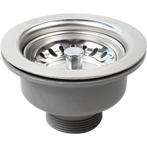 Panier de crépine d'évier en acier inoxydable, robinet d'évier de 114 mm (1/4)