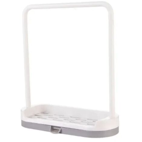 1 porte-serviettes amovible pour la cuisine, les torchons et l'évier. Étagère de rangement pour éponges et brosses à récurer de salle de bain. (1/5)