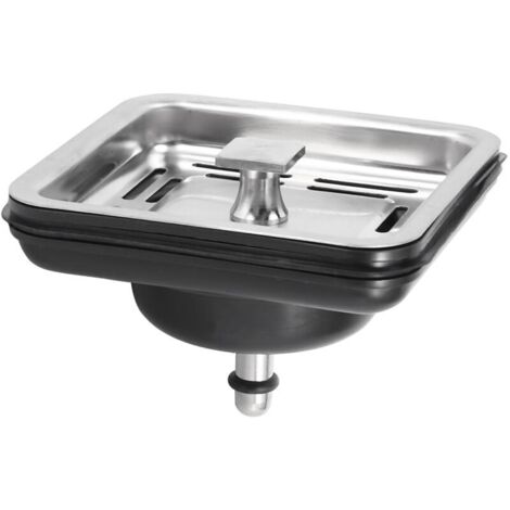 Crépine d'évier carrée, acier inoxydable, panier d'égouttage de cuisine, crépine, bouchon d'évier, appareils de cuisine (1/5)