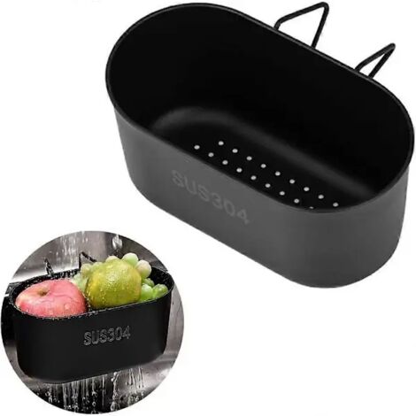 Panier égouttoir en acier inoxydable pour évier, filtre pour déchets de cuisine et lavage des fruits et légumes (FM,SE) (1/3)