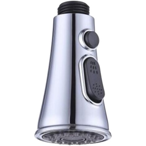 Robinet de cuisine et de salle de bain avec douchette extractible, jet d'eau, buse de rechange, arroseur (1/5)