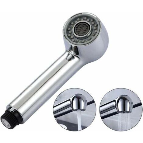 Pommeau de douche, robinet télescopique, lavabo, 2 types de buses de pulvérisation, robinet de remplacement pour WC, pommeau de douche universel électroplaqué (1/5)