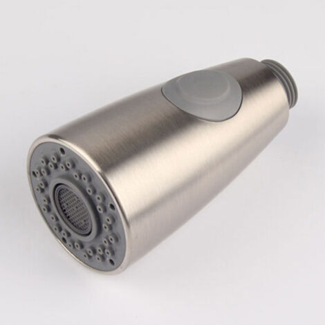 Robinet de cuisine à deux fonctions, douchette extractible de rechange, finition or, interface chromée 1/2". (1/4)