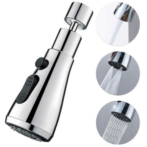 Buse de robinet avec douchette pour robinet de cuisine, 3 modes de pulvérisation (1/5)