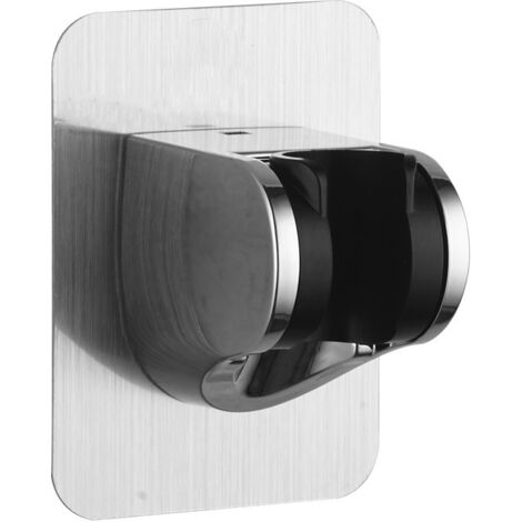 Support de pommeau de douche sans risque de pincement, adhésif puissant, support de douche réglable, accessoire de salle de bain - 9,5 x 7 cm, 1 pièce (1/5)