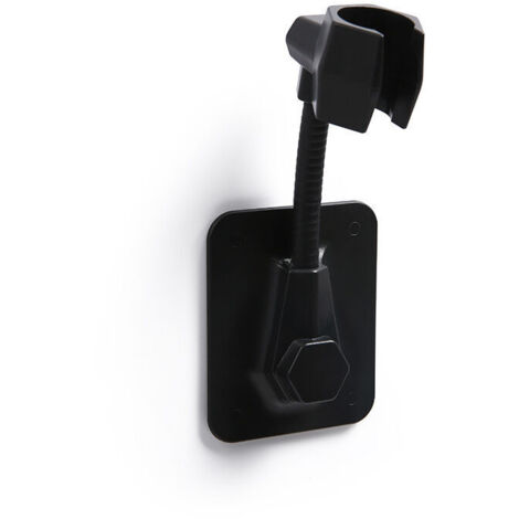 Support de pommeau de douche mural auto-adhésif réglable, support universel sans perçage - Lot de 3 (1/4)