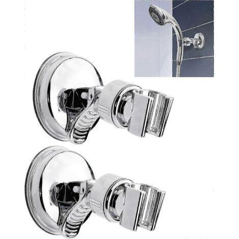 [RM]2 Support de douche réglable avec ventouse et crochet pour tuyau, sans perçage, étanche, pommeau de douche 2025 (1/5)