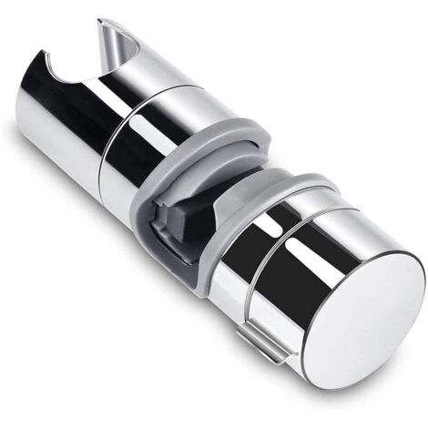 Support de douche réglable en ABS 18-25 mm pour barre de douche coulissante avec pince de fixation. (1/5)