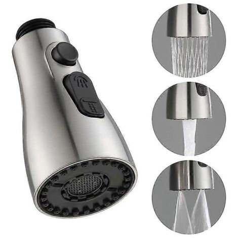 Robinet de cuisine, robinet de salle de bain, pommeau de douche extractible, pommeau de rechange pour robinet d'eau - WELLNGS (1/2)