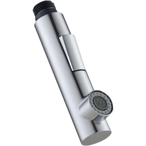 Robinet de cuisine et de salle de bain avec douchette extractible, jet d'eau, buse de rechange, arroseur (1/5)