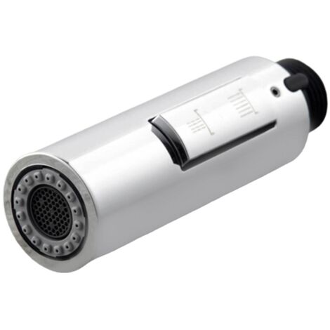 Robinet de cuisine et de salle de bain avec douchette extractible, jet d'eau, buse de rechange, arroseur (1/5)