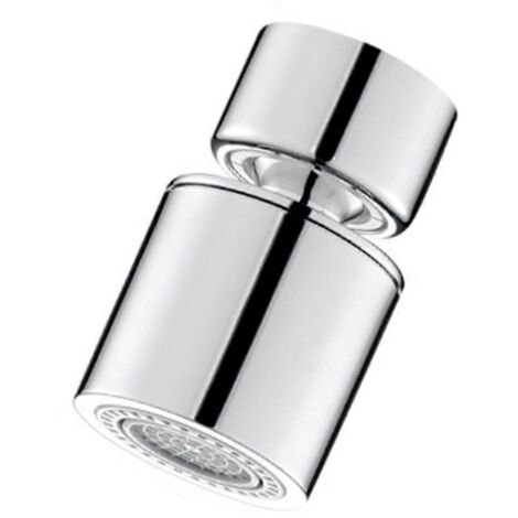 Douchette de robinet de cuisine avec filtre, pare-éclaboussures rotatif et réglable, buse de robinet avec mousseur et mitigeur d'évier (1/5)